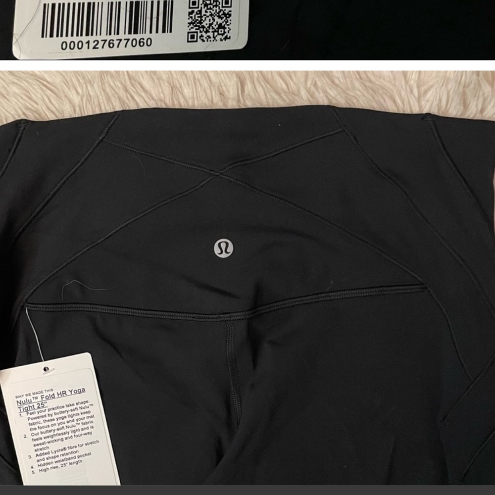 Lulu lemon nulu fold leggings